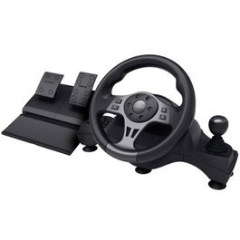 Trust Gaming GXT 289 MOVI Volante con Pedales para PC, Xbox Series X/S, Switch y PS4